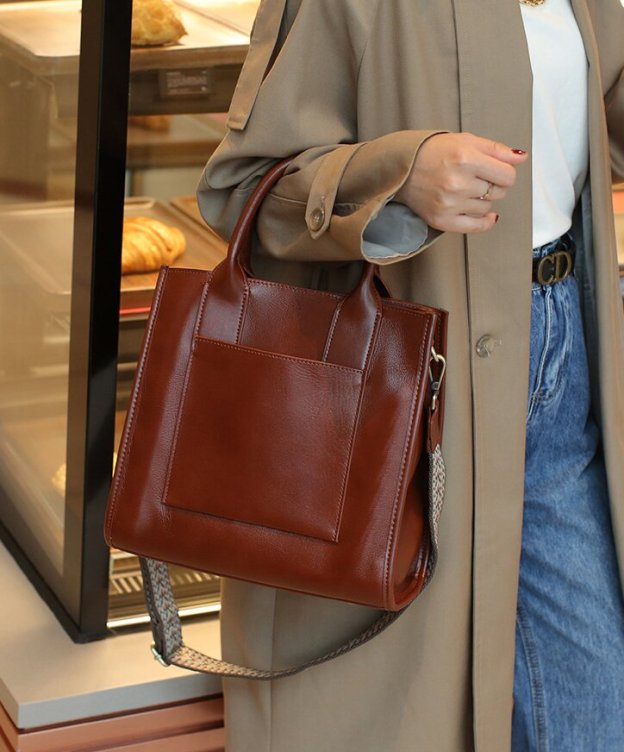 植物タンニン鞣しの牛革|ショルダーバッグ|ハンドバッグ|牛革トートバッグ 