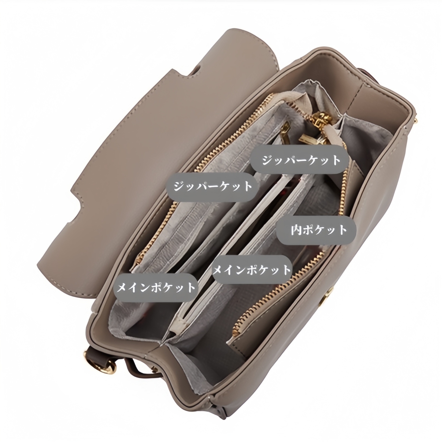 おしゃれで素敵 ！|3WAY|カーキ|乳白|茶|3色|天然牛革ハンドバッグ|牛革斜ショルダーバッグ