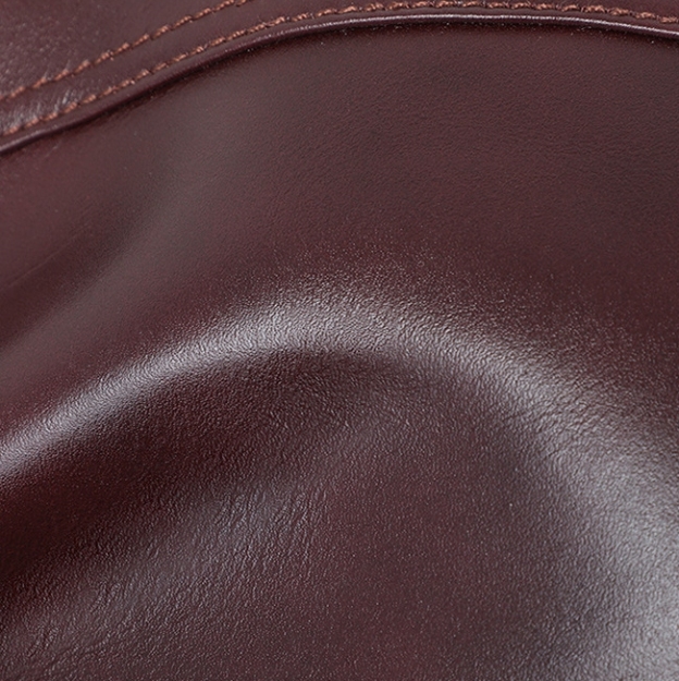 快適なタッチ感 ! |茶|天然牛革ショルダーバッグ|牛革ハンドバッグ•