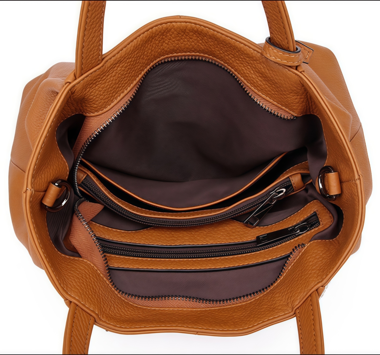 優雅な気質！•カーキ|黒|カラメル|ワインレッド|4色•3WAY•厚手な天然軟めな牛革ハンドバッグ•牛革ショルダーバッグ