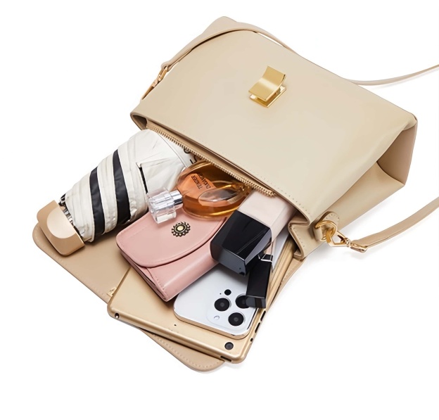 上品な雰囲気が漂う ! |3WAY▪上質で厚手で天然の柔らかい牛革製のハンドバッグ|牛革ショルダーバッグ