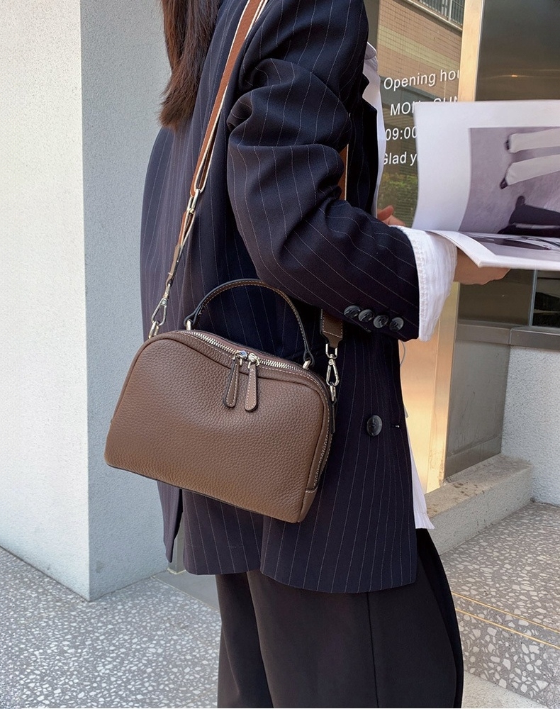 6色レザーバッグ|ボストンバッグ|手提げバッグ|斜め掛けバッグ