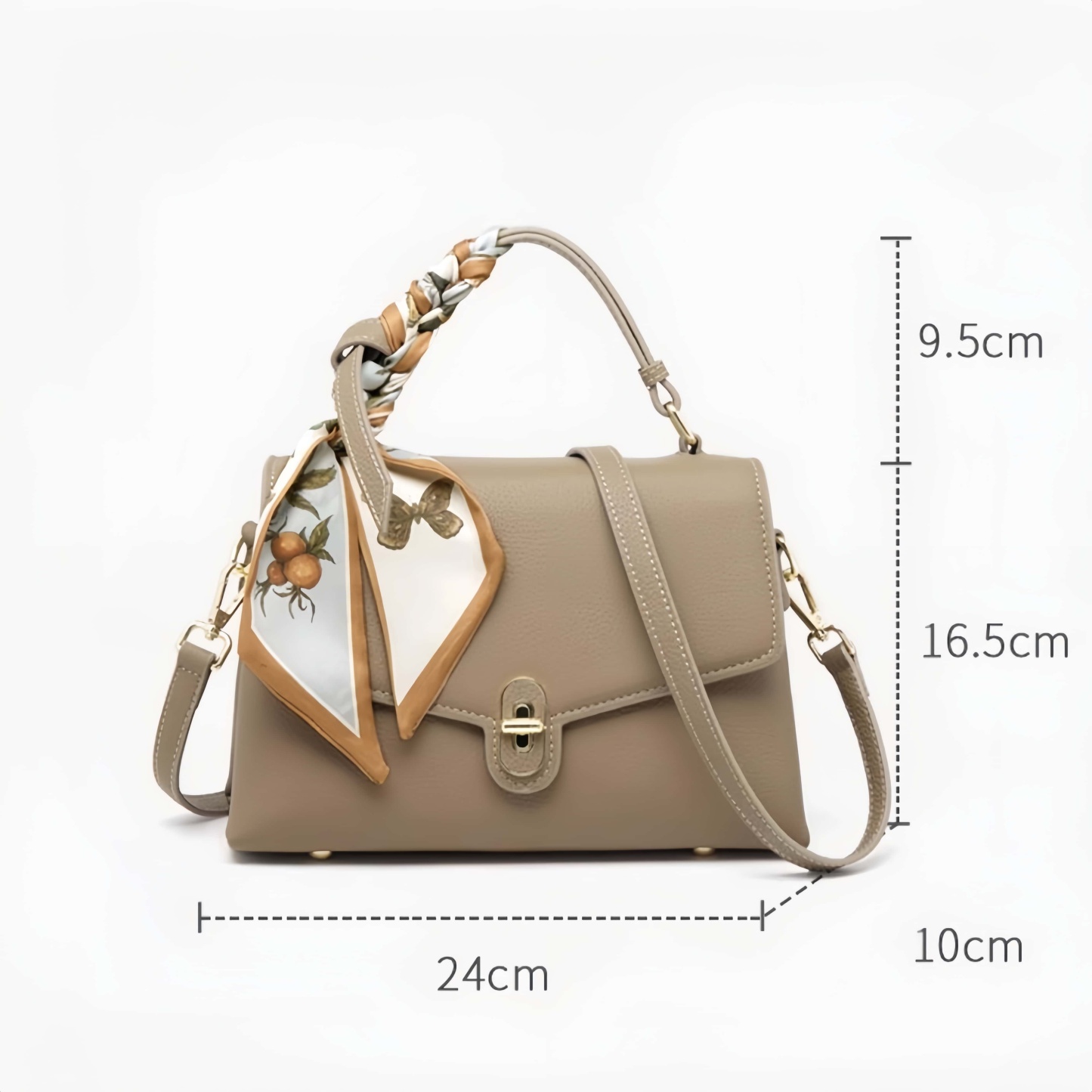 優雅な雰囲気！•5色•天然牛革ハンドバッグ•牛革ショルダーバッグ