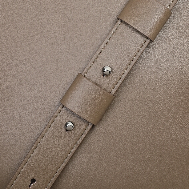 モダンなファッション感 ！|コーヒー|天然牛革ショルダーバッグ|牛革肩掛けバッグ