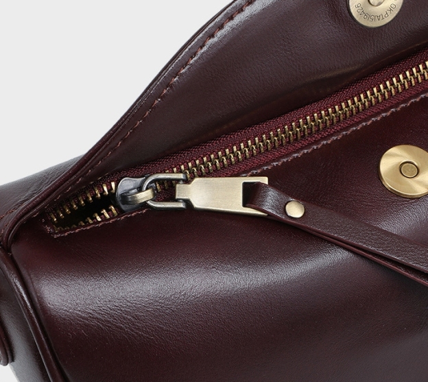 快適なタッチ感 ! |茶|天然牛革ショルダーバッグ|牛革ハンドバッグ•