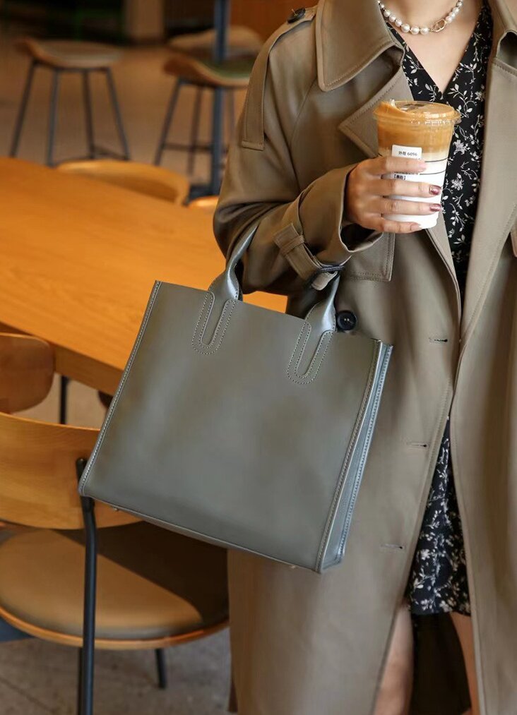 牛革トートバッグ|牛革ショルダーバッグ|肩がけかばん |ハンドバッグ|通勤に最適