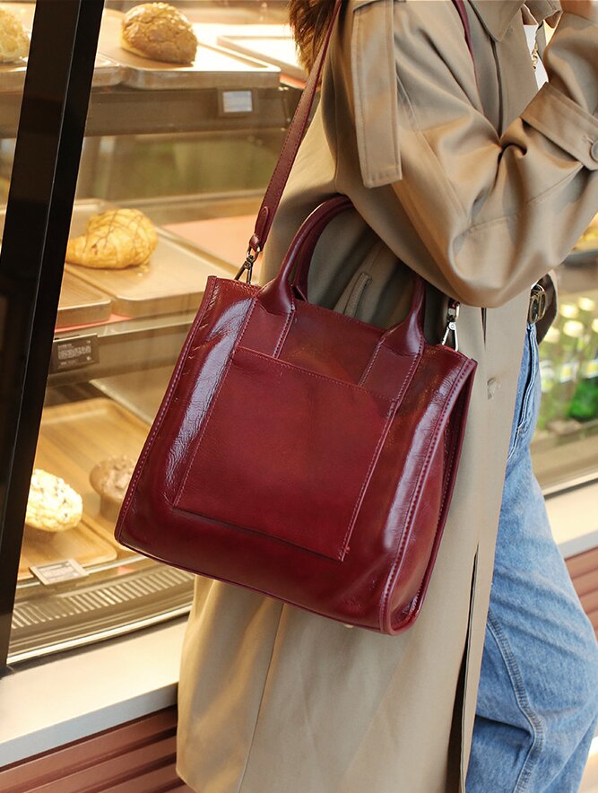 植物タンニン鞣しの牛革|ショルダーバッグ|ハンドバッグ|牛革トートバッグ 