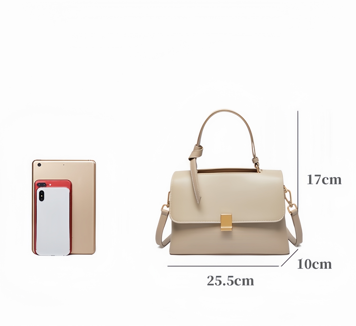 上品な雰囲気が漂う ! |3WAY▪上質で厚手で天然の柔らかい牛革製のハンドバッグ|牛革ショルダーバッグ