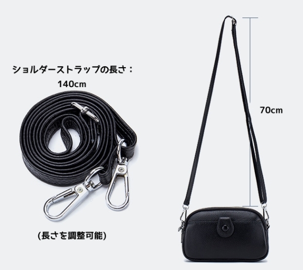 290g軽量化携帯 ！•ベージュ|黒|カーキ|赤|青|5色•天然牛革ショルダーバッグ