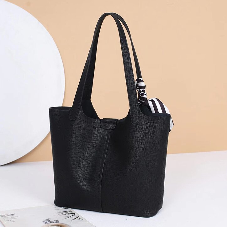 4色通勤バッグ|牛革トートバッグ|牛革ショルダーバッグ|外袋+内袋組み合わ|A4 サイズに対応