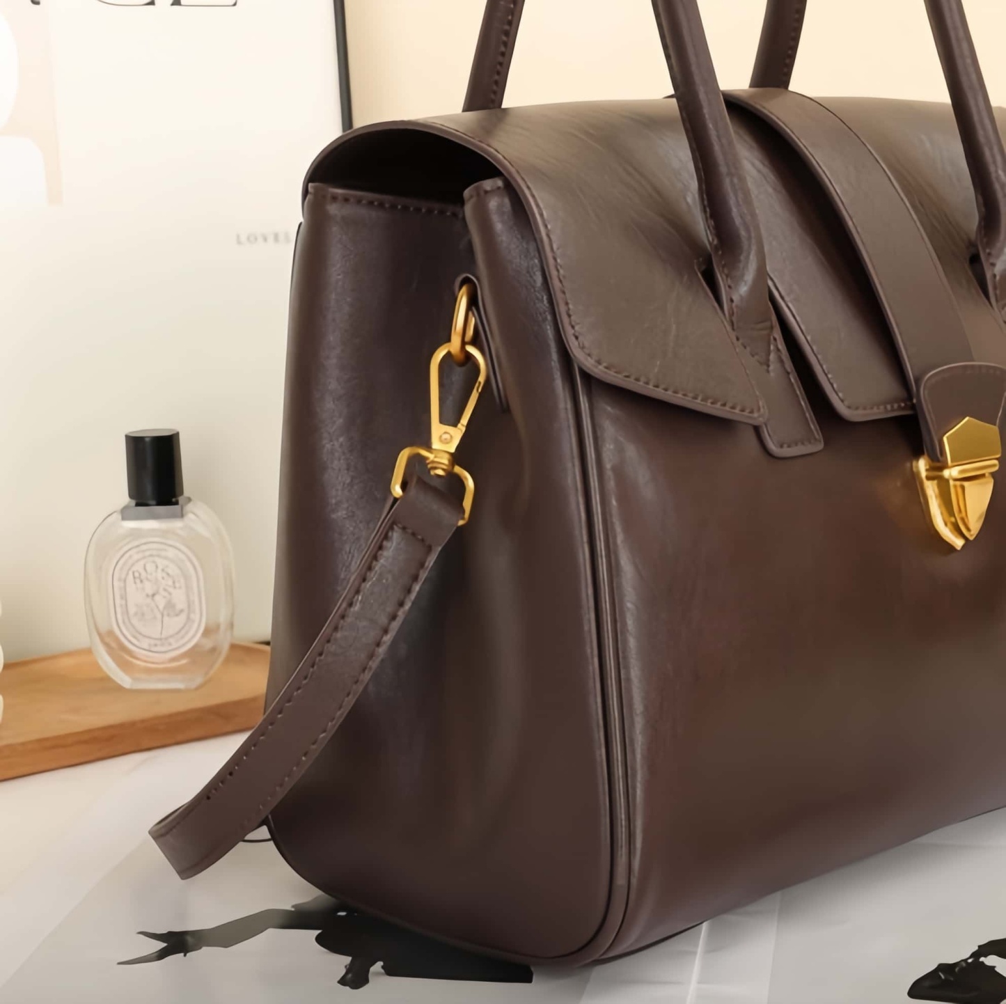 新作！•高級感•3WAY•6色•太めの植物鞣な天然軟牛革ハンドバッグ•牛革斜ショルダーバッグ