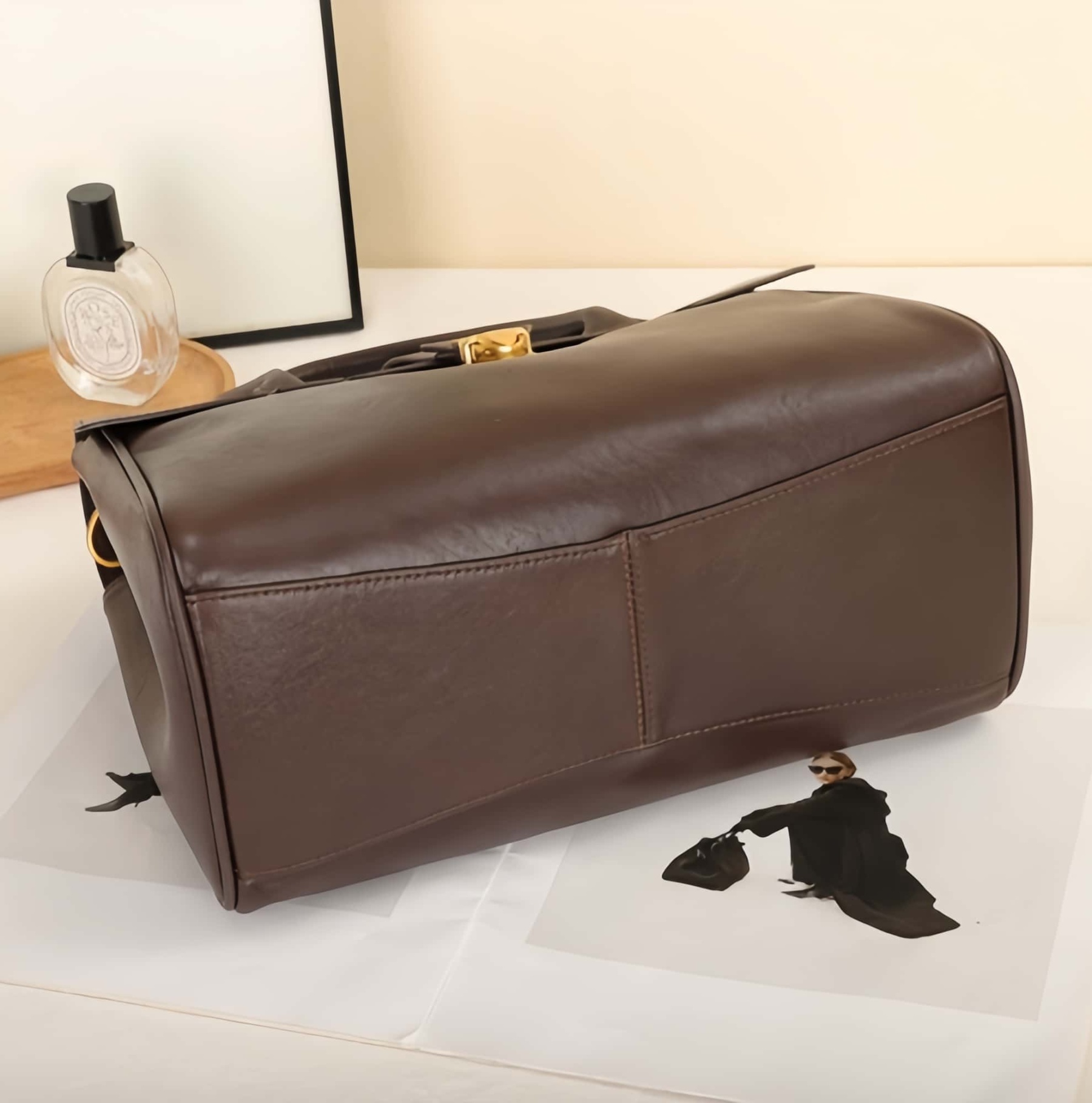 新作！•高級感•3WAY•6色•太めの植物鞣な天然軟牛革ハンドバッグ•牛革斜ショルダーバッグ