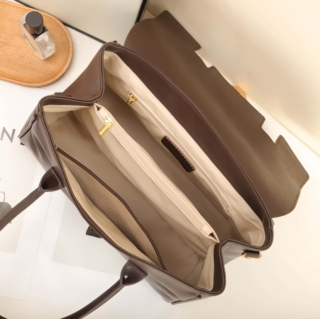 新作！•高級感•3WAY•6色•太めの植物鞣な天然軟牛革ハンドバッグ•牛革斜ショルダーバッグ