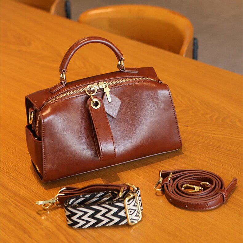 牛革斜め掛けバッグ|牛革ショルダーバッグ|牛革肩がけかばん |手提げバッグ