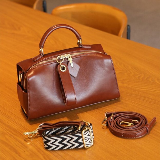 牛革斜め掛けバッグ|牛革ショルダーバッグ|牛革肩がけかばん |手提げバッグ