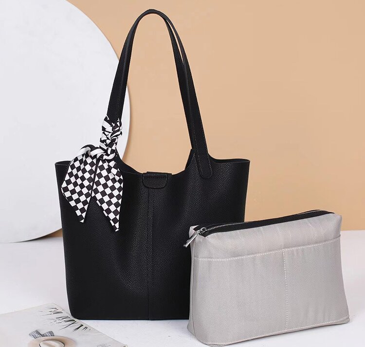 4色通勤バッグ|牛革トートバッグ|牛革ショルダーバッグ|外袋+内袋組み合わ|A4 サイズに対応