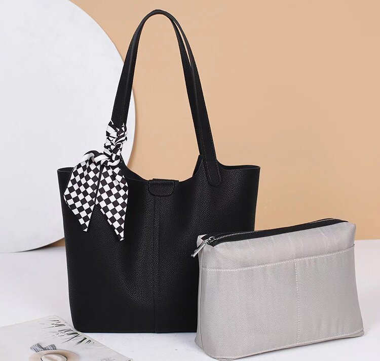 4色通勤バッグ|牛革トートバッグ|牛革ショルダーバッグ|外袋+内袋組み合わ|A4 サイズに対応