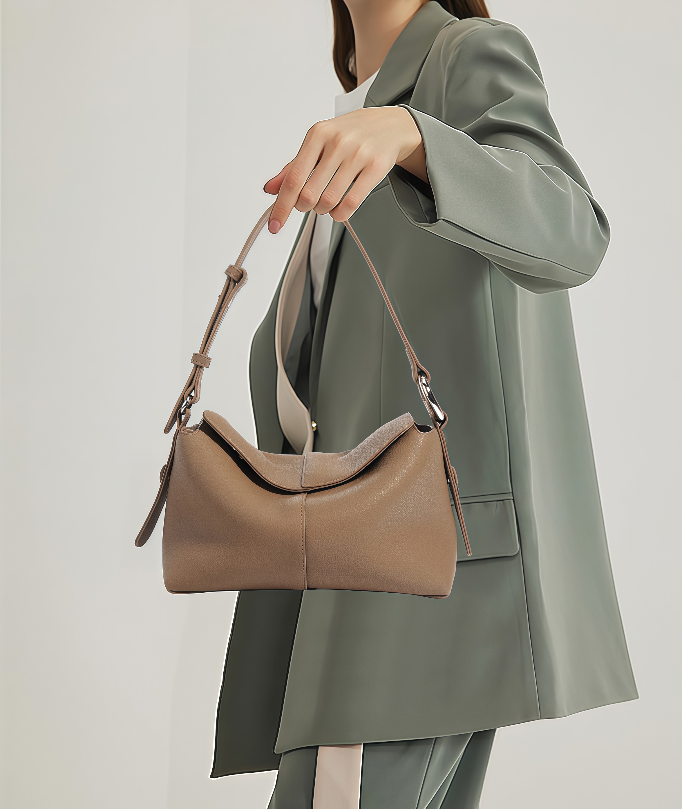 牛革斜ショルダーバッグ|2WAY