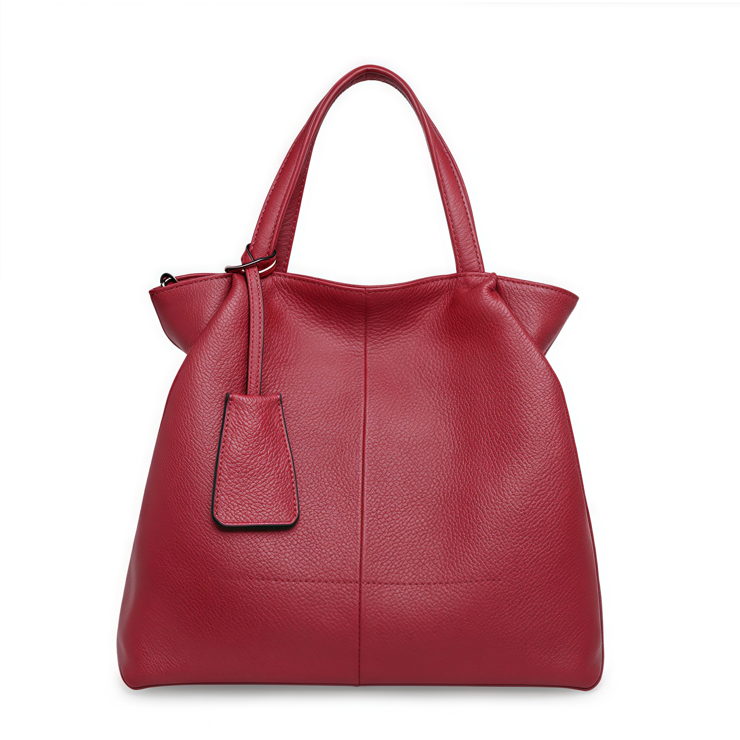 優雅な気質！•カーキ|黒|カラメル|ワインレッド|4色•3WAY•厚手な天然軟めな牛革ハンドバッグ•牛革ショルダーバッグ