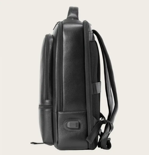 【シンプルヴィンテージ風】牛革バックパック｜通勤・ビジネス旅行に適した大容量仕様｜15.6インチ PC 収納可