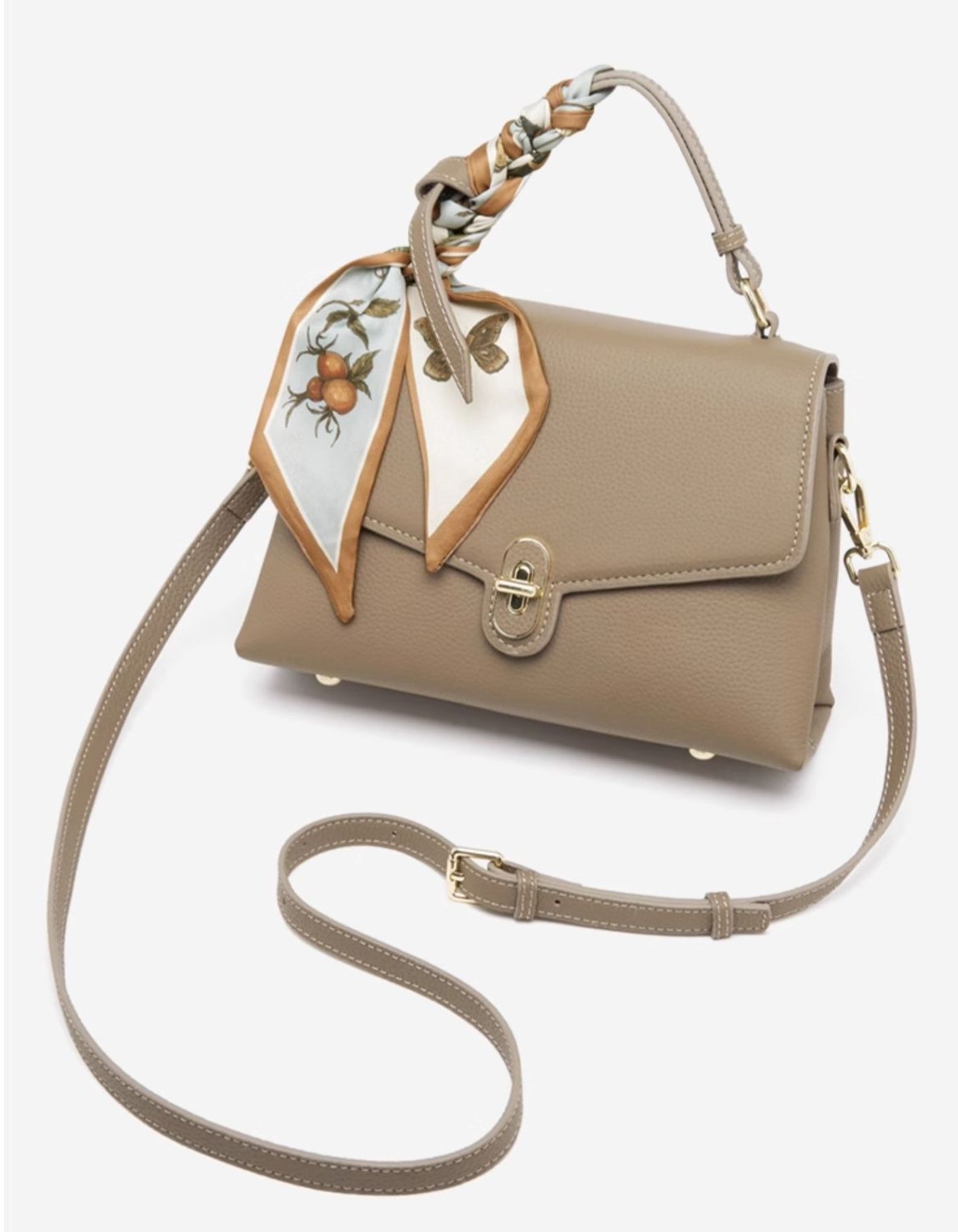 優雅な雰囲気！•5色•天然牛革ハンドバッグ•牛革ショルダーバッグ