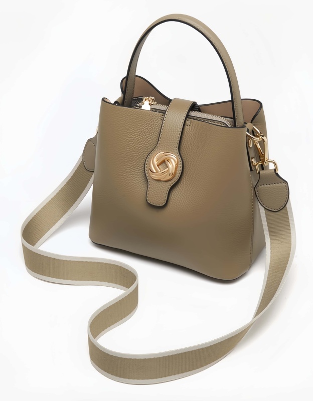 高級感 ！•黒|カーキ|ベージュ|•3色•天然牛革ハンドバッグ•牛革ショルダーバッグ