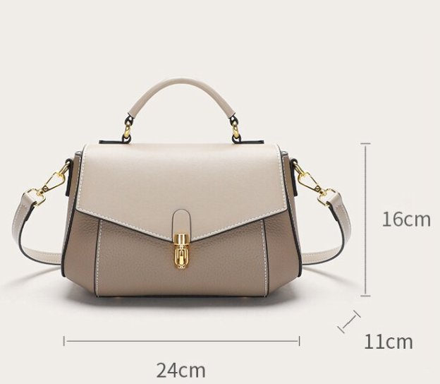 牛革斜め掛けバッグ|片肩バッグ|牛革ハンドバッグ|スーツに合わせる