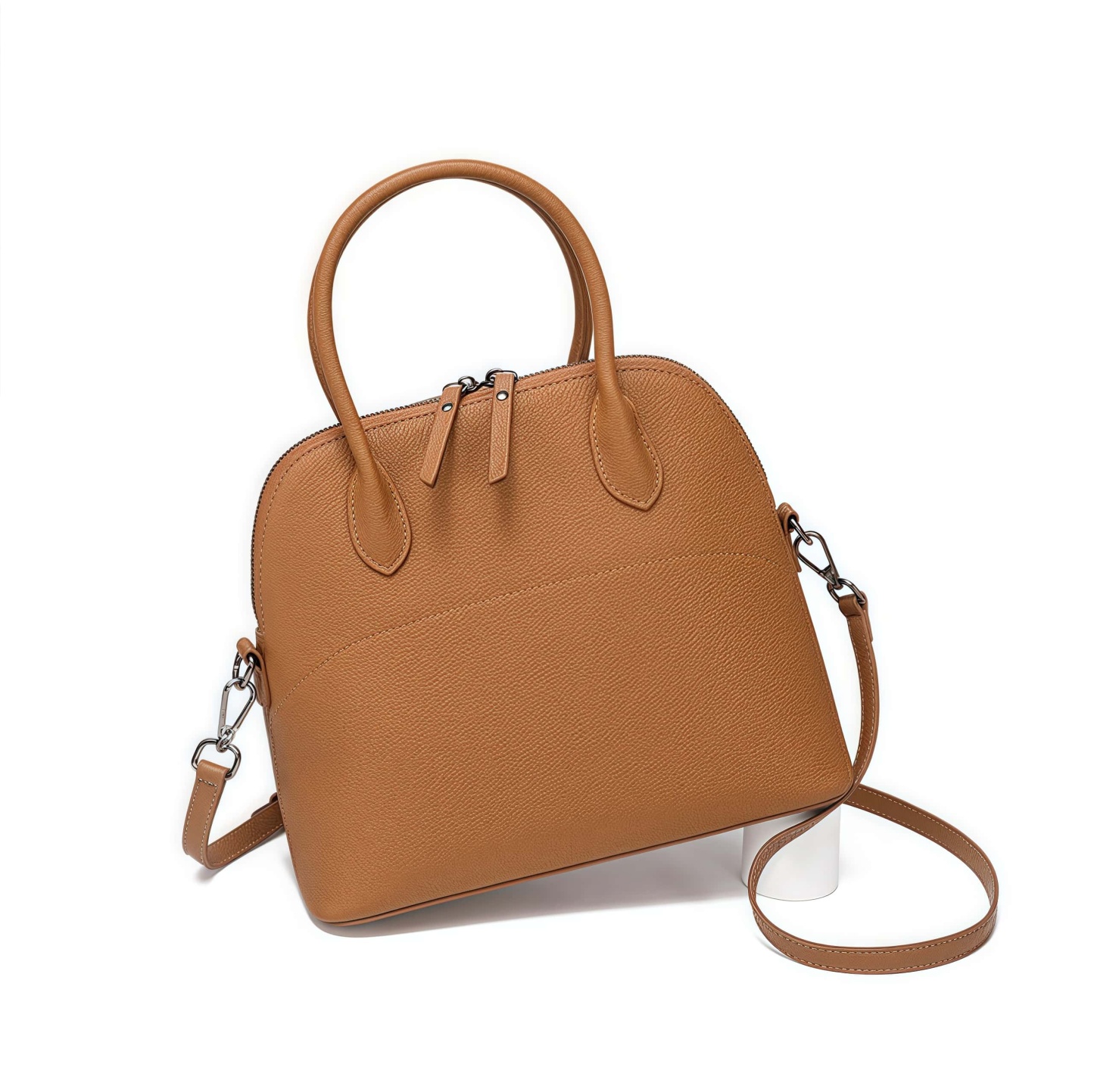 繊細なデザイン ！•カラメル/グレー/黒/3色•天然牛革ハンドバッグ•牛革ショルダーバッグ