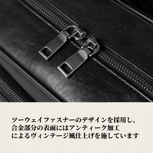 【植物鞣し牛革】オフィス用通勤バックパック 撥水仕様 ノート PC 対応
