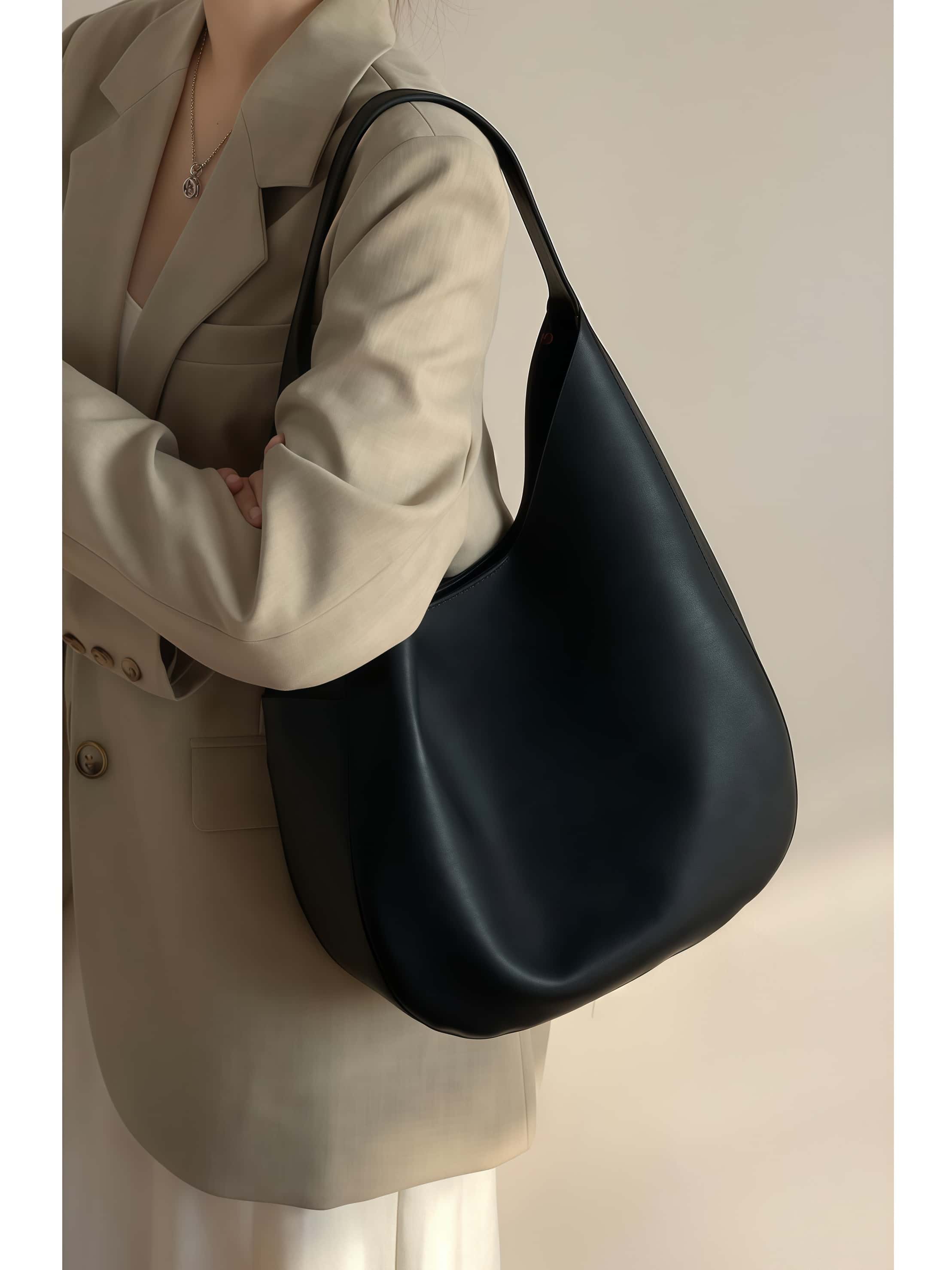 天然牛革トートバッグ •シンプルでレトロなスタイル