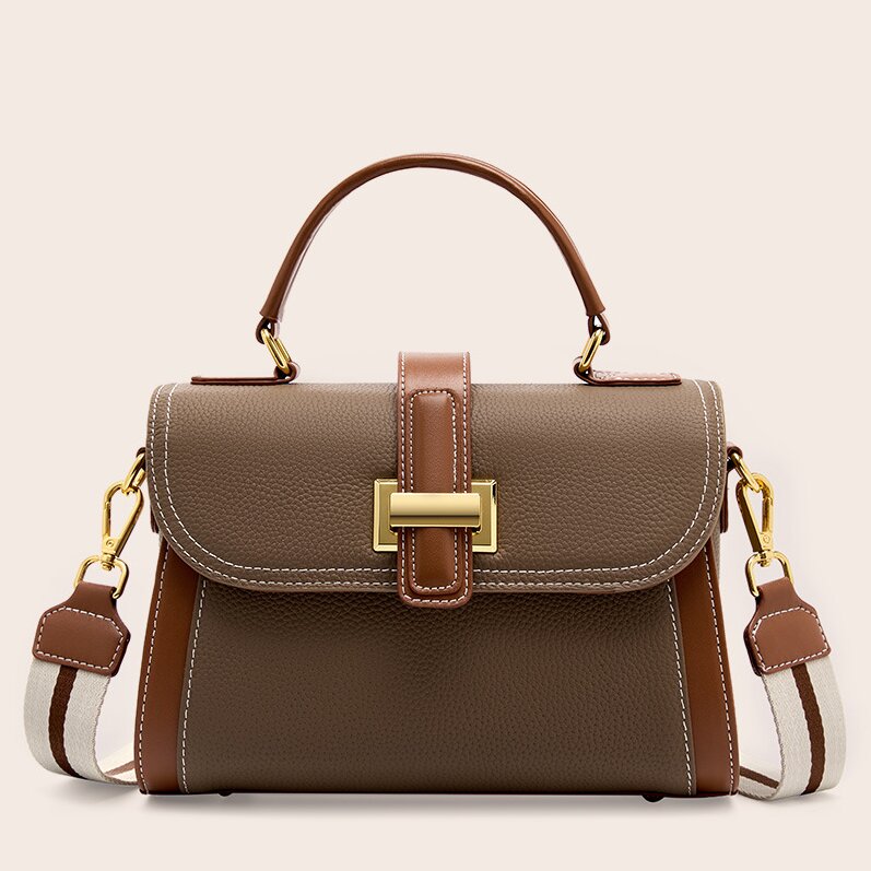 上質の魅力 ！|白|グレー|2色|牛革ハンドバッグ♥牛革ショルダーバッグ