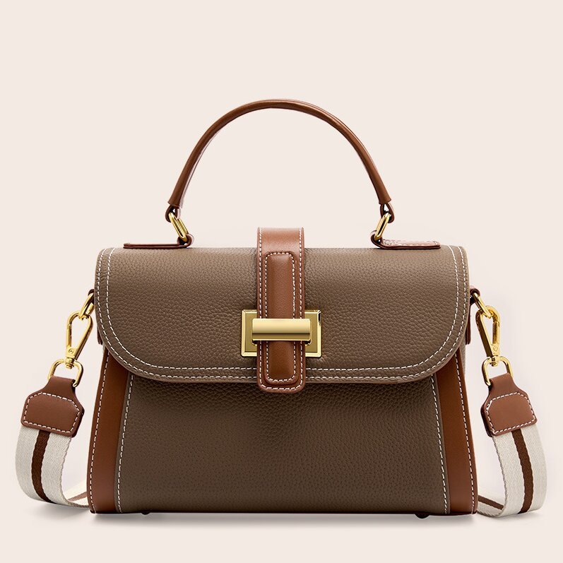 上質の魅力 ！|白|グレー|2色|牛革ハンドバッグ♥牛革ショルダーバッグ