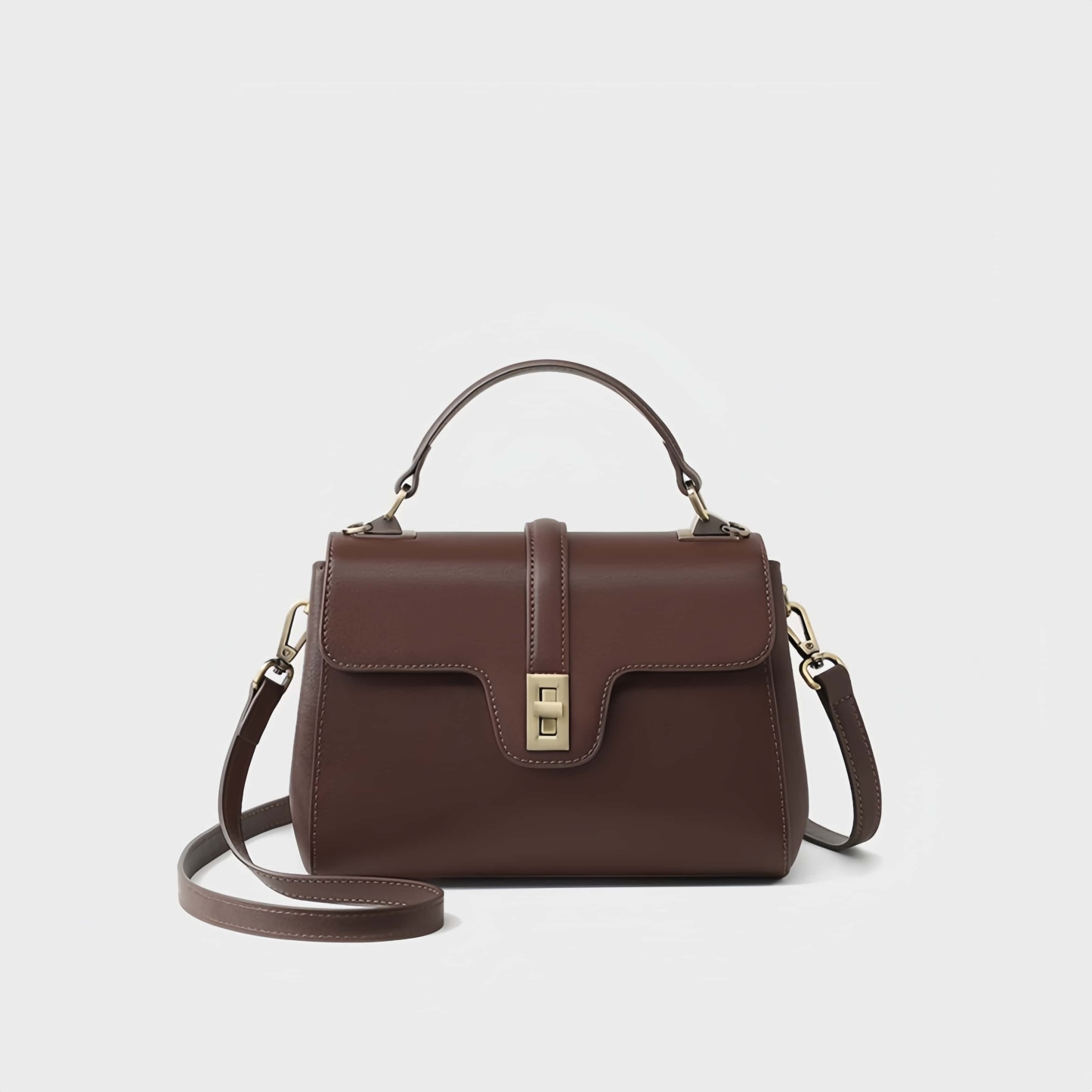 優雅な雰囲気 ！※茶※3WAY※天然牛革ハンドバッグ※牛革ショルダーバッグ