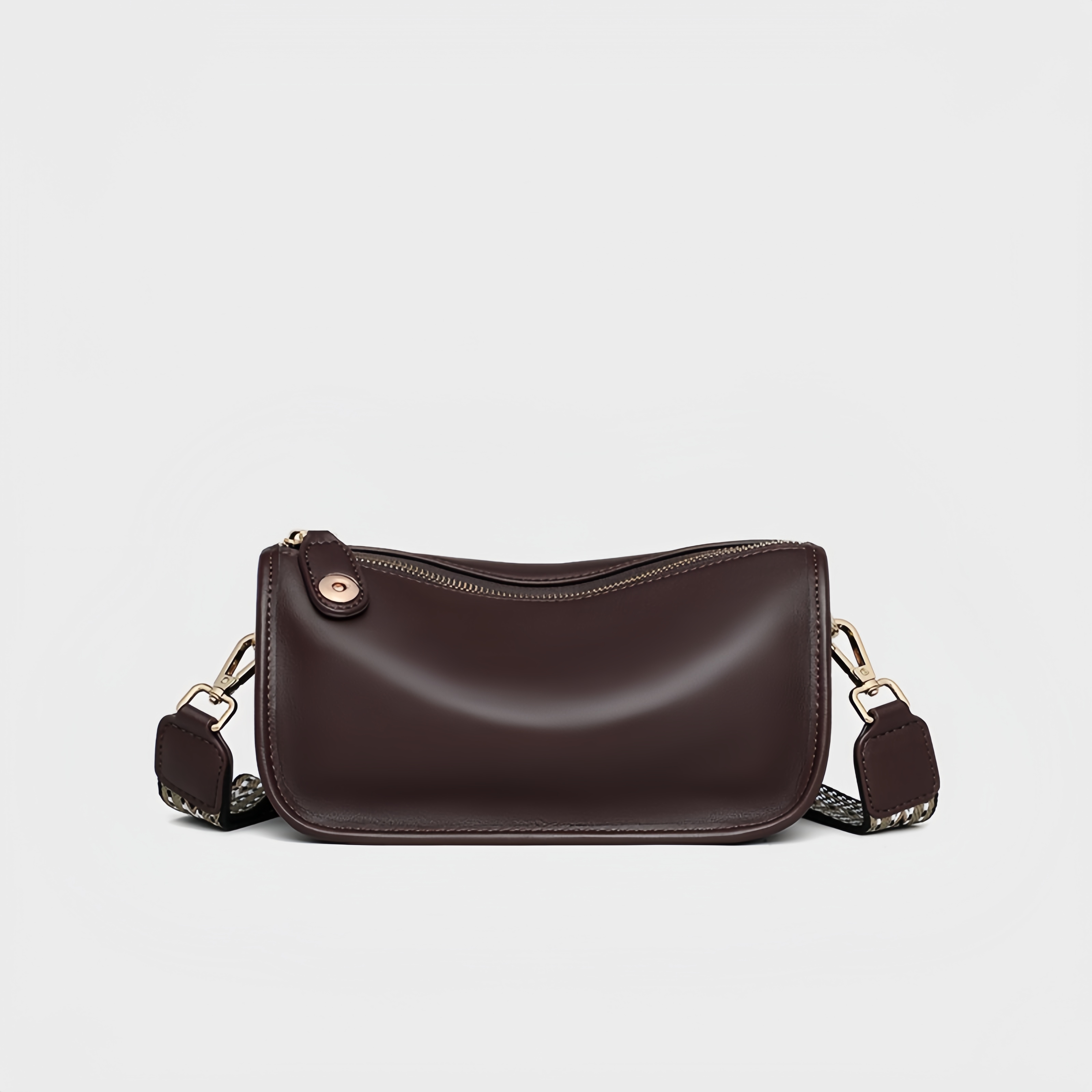 新作！•茶•3WAY•天然牛革ショルダーバッグ•ショルダーストラップが2本付属