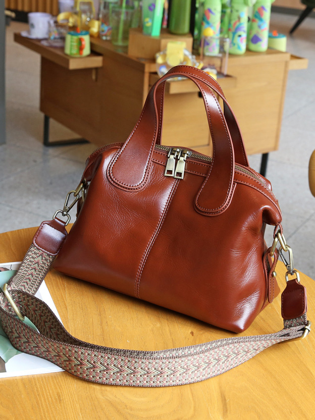 NEW ! •5色•天然牛革ハンドバッグ•牛革ショルダーバッグ•2本の肩ベルトを付属