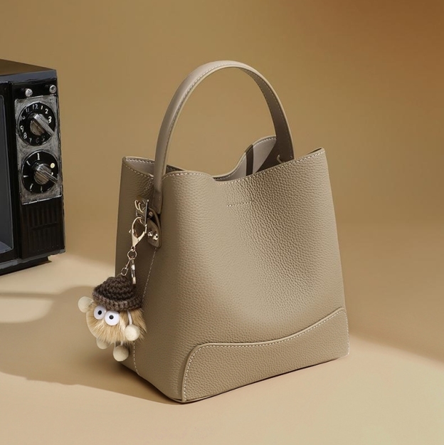 3WAY•厚みのある柔らかい天然牛革ハンドバッグ•牛革ショルダーバッグ•2本の肩ベルト