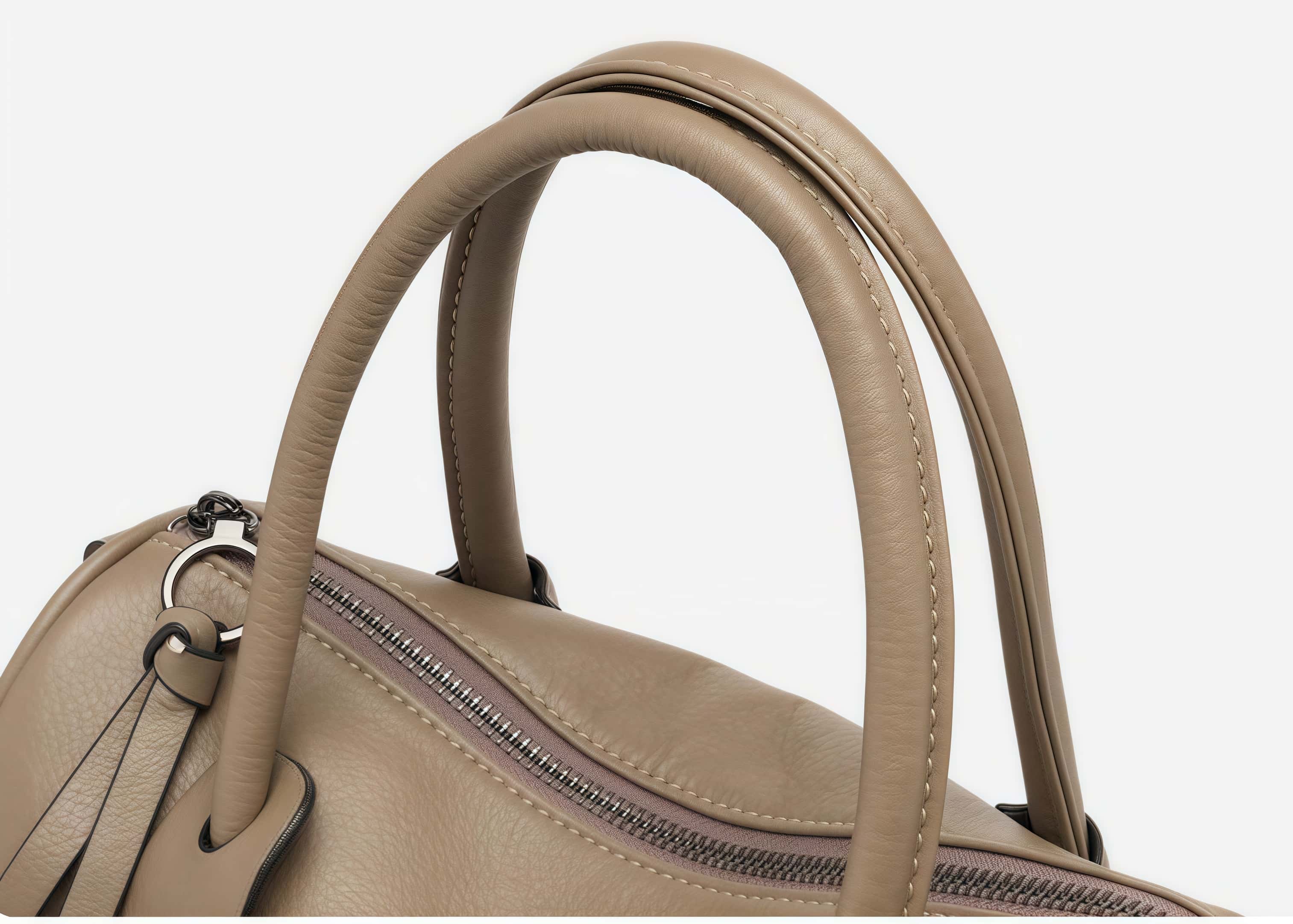 軽量で快適 ！•カーキ|黒|カラメル|3色•3WAY•厚みのある柔らかい天然牛革ハンドバッグ•牛革ショルダーバッグ