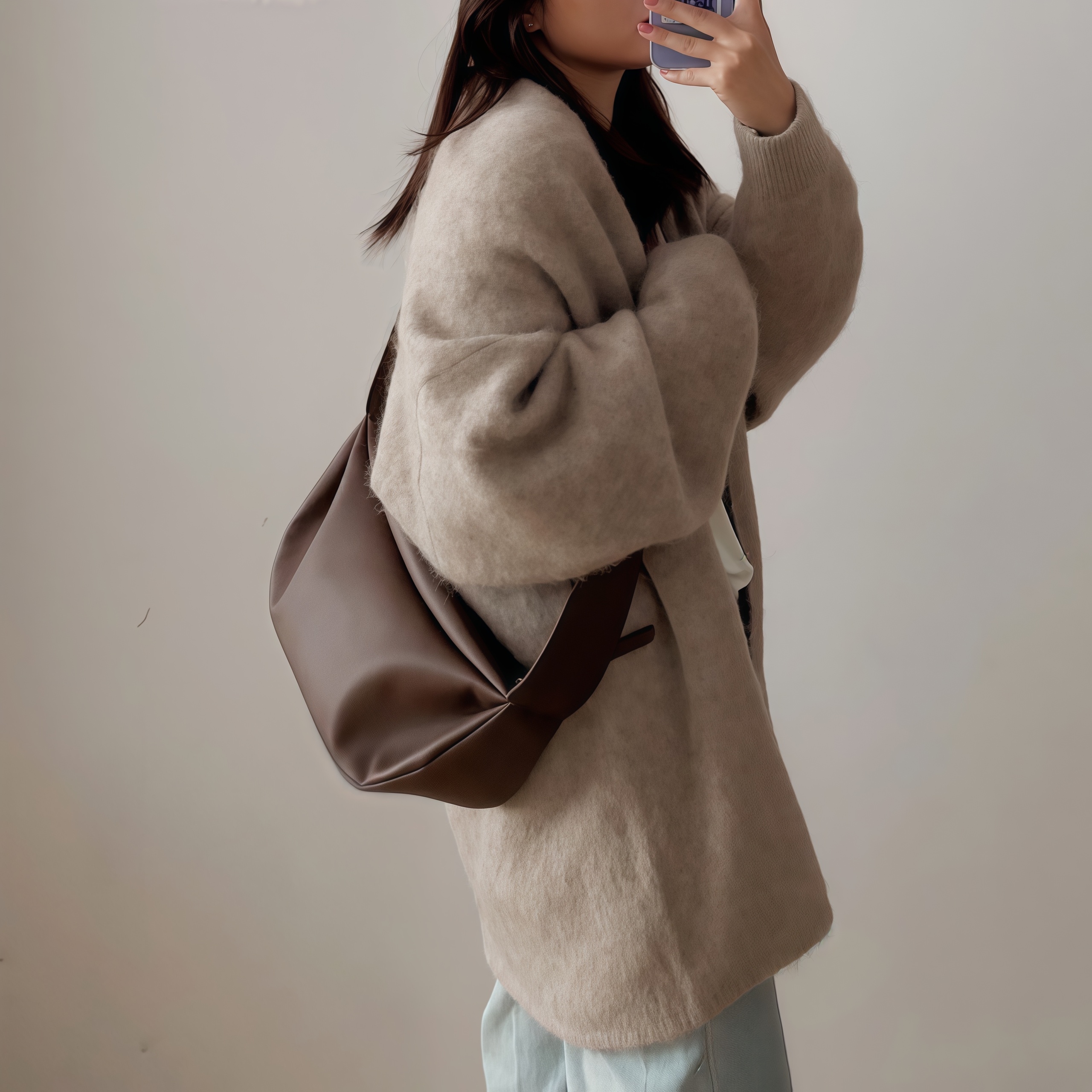 牛革クロスボディバッグ|肩掛けバッグ|サコッシュ