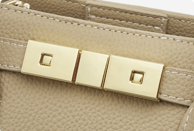 優雅な気質 ！•カーキ|カラメル|黒•3色•天然牛革ハンドバッグ•牛革ショルダーバッグ