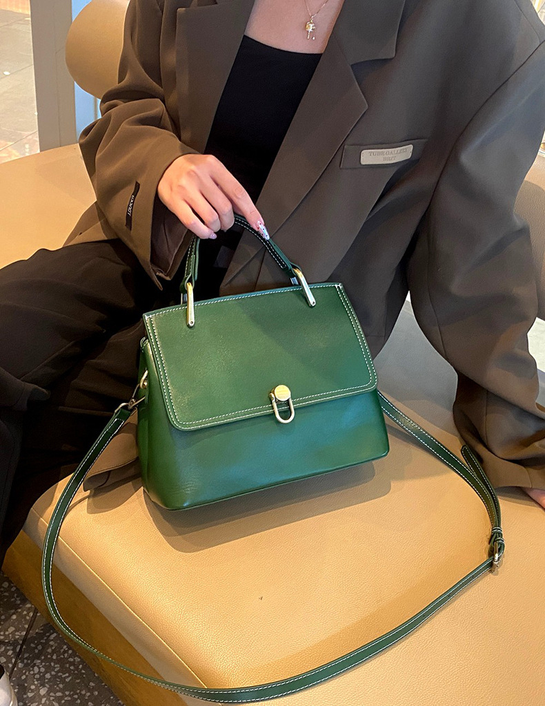 エレガント•5色•天然牛革ハンドバッグ•牛革ショルダーバッグ•2本の肩ベルトを付属