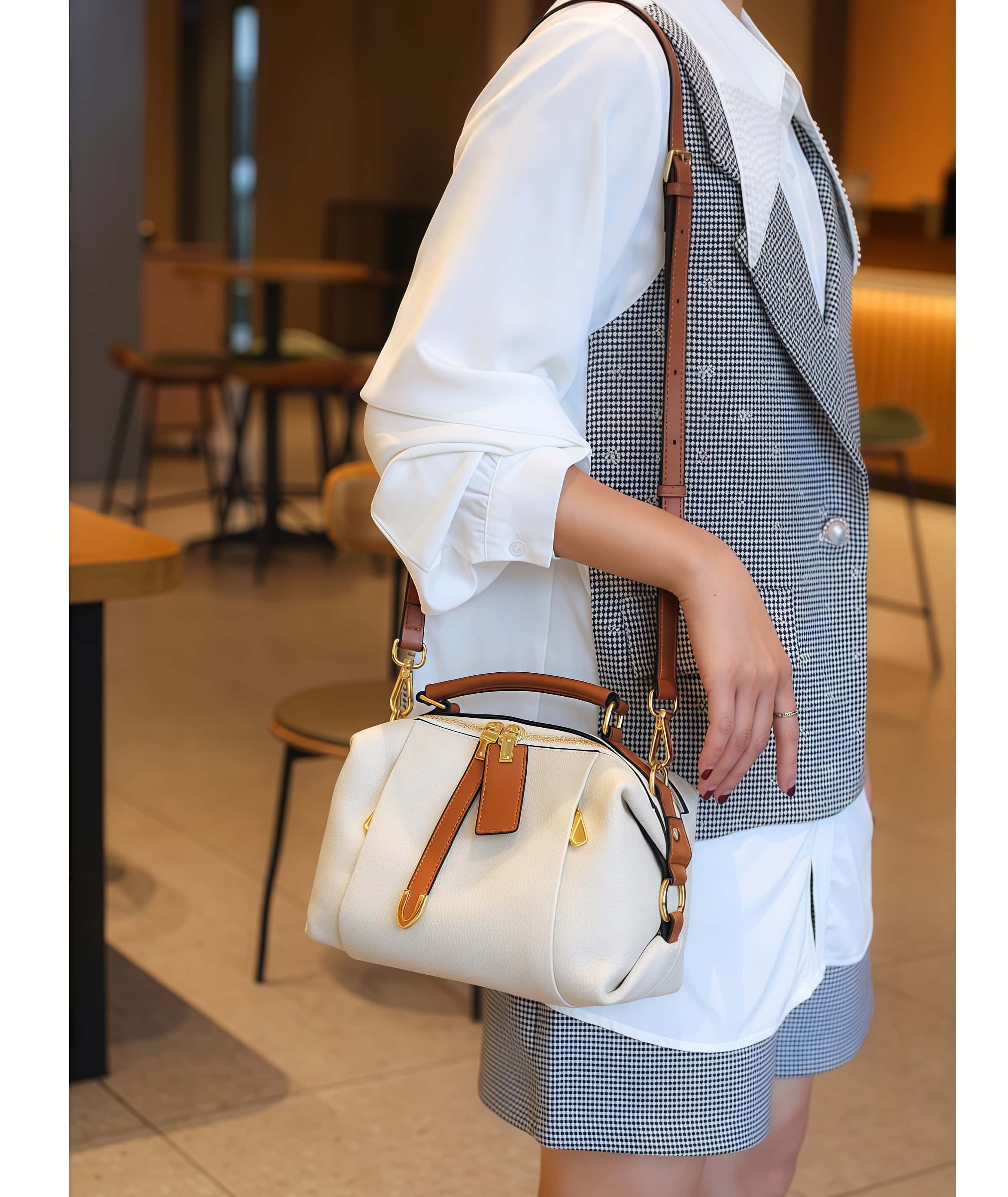 3WAY|牛革ハンドバッグ|ショルダーバッグ|