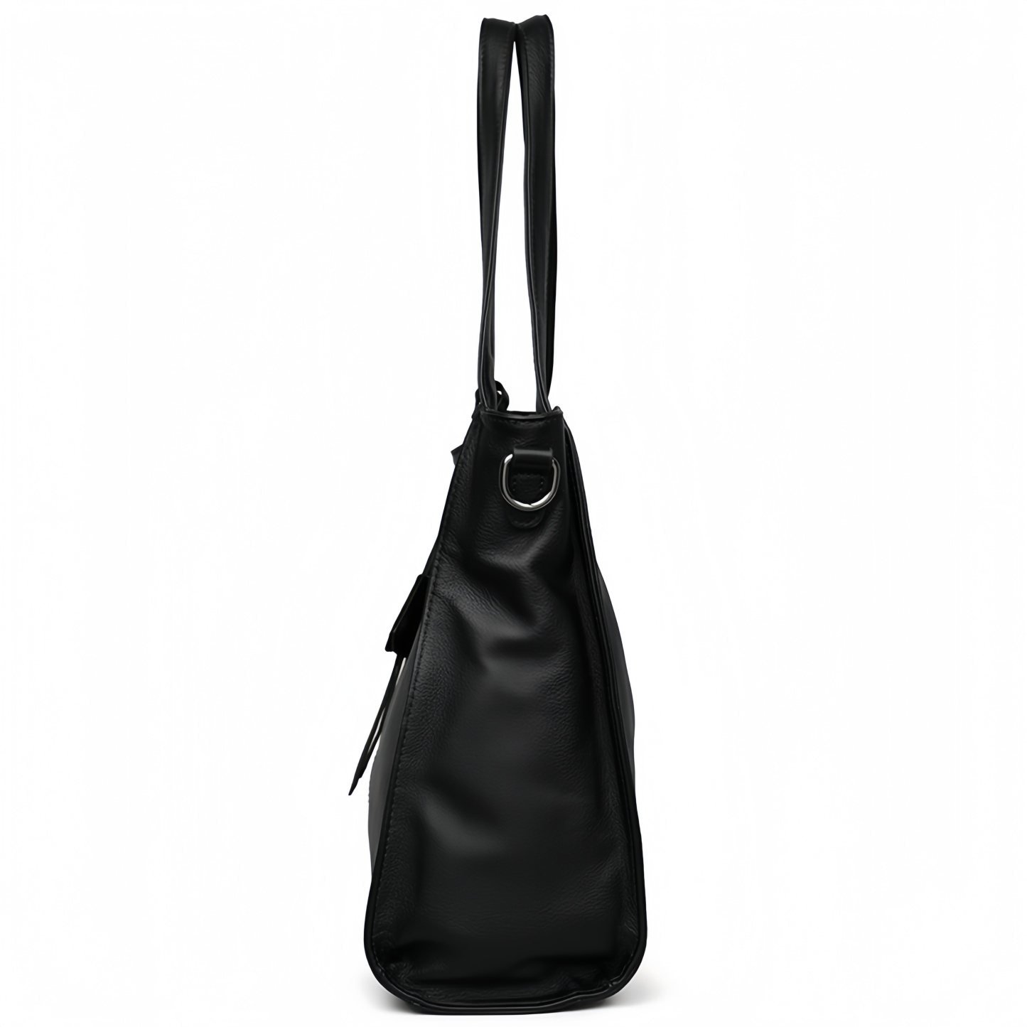 NEW ! •黒|濃い暗マゼンタ|グレー|3色•厚手な軟めな牛革ハンドバッグ•牛革トートバッグ•大容量•通勤や旅行に最適