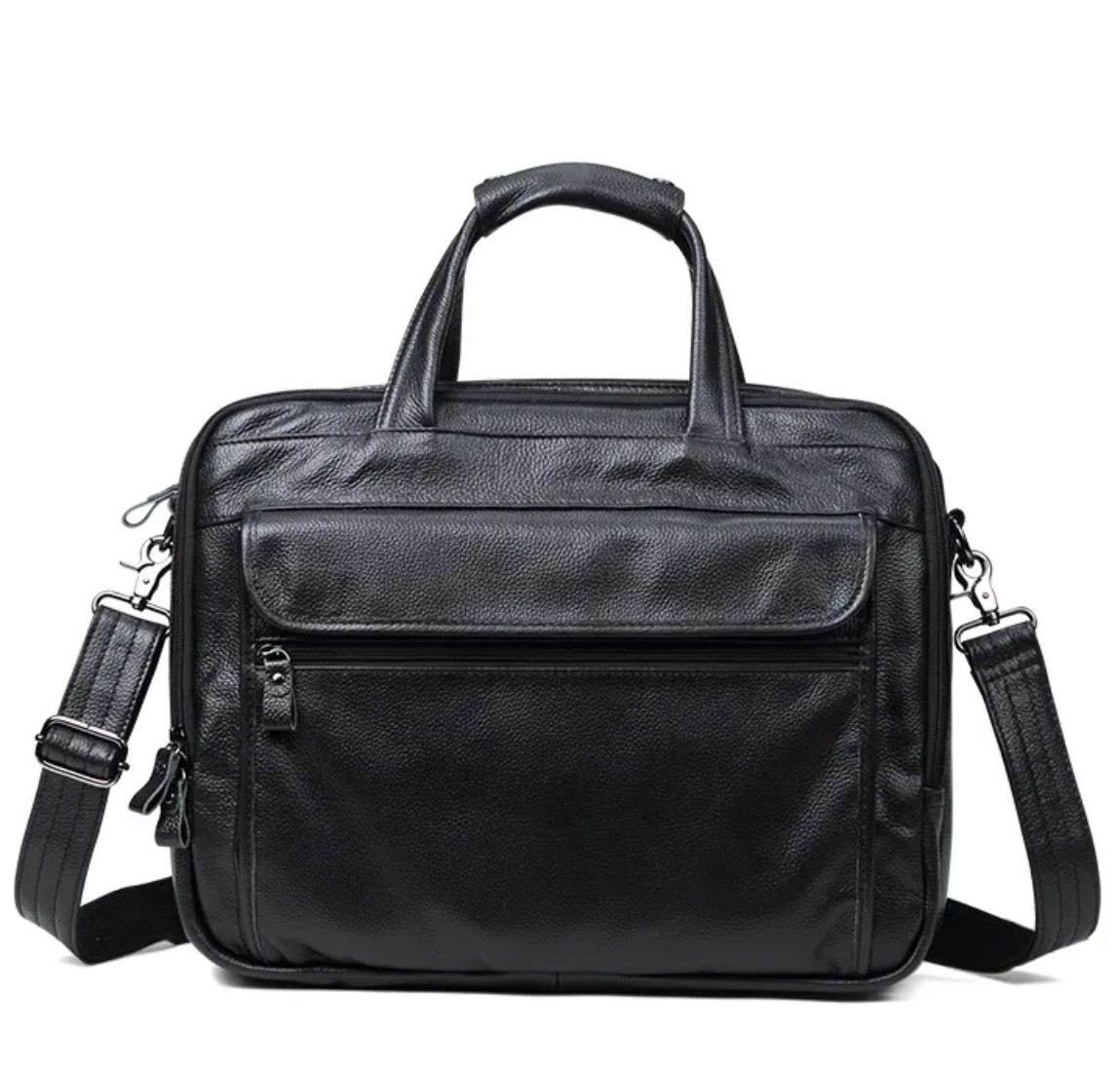 15.6インチ本革ラップトップバッグ