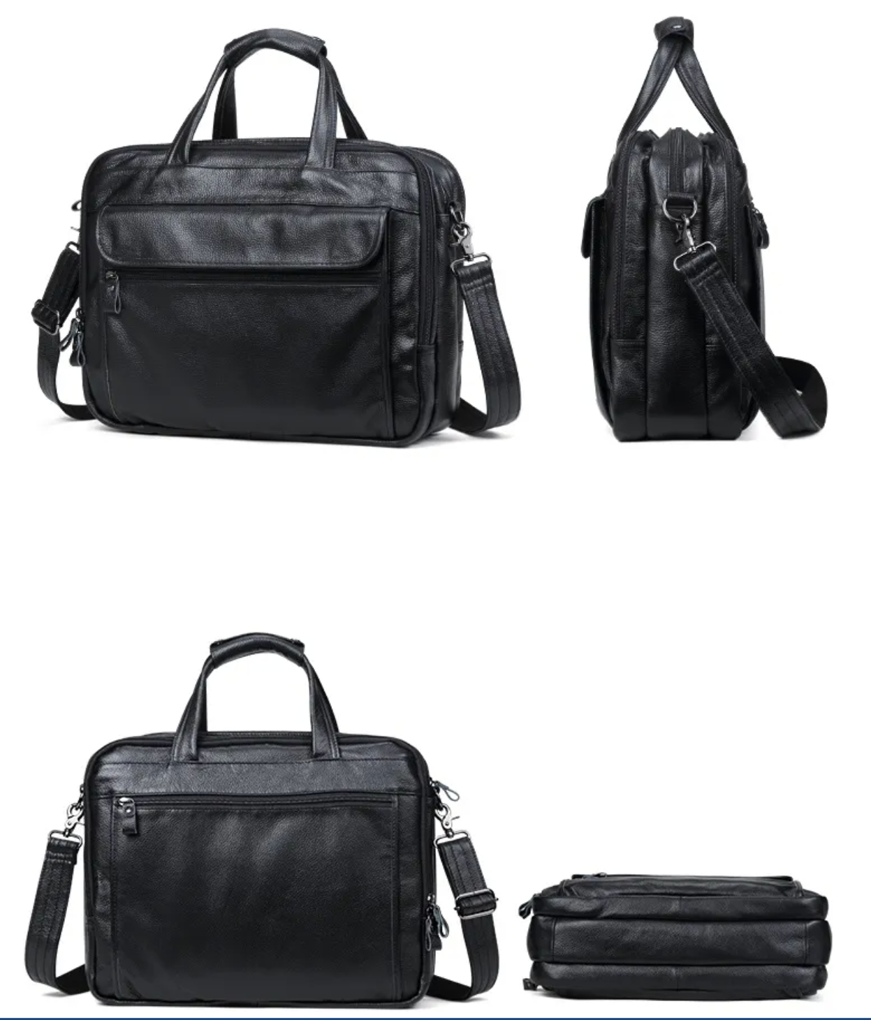 15.6インチ本革ラップトップバッグ