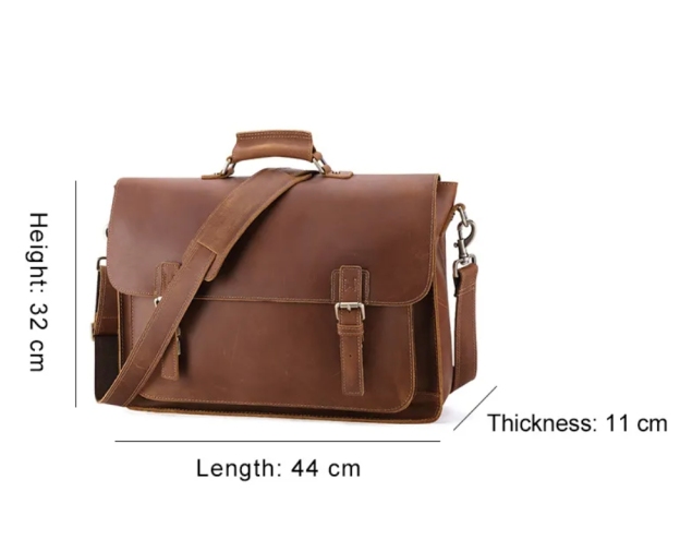 17インチ牛革の男性のブリーフケース