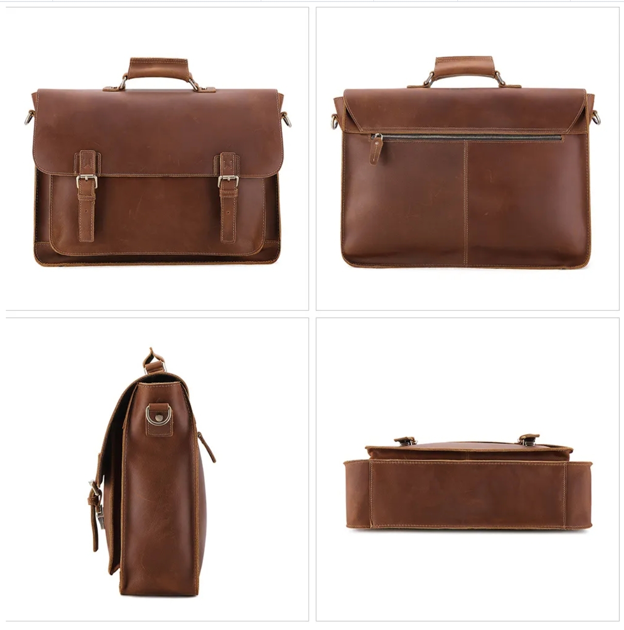 17インチ牛革の男性のブリーフケース