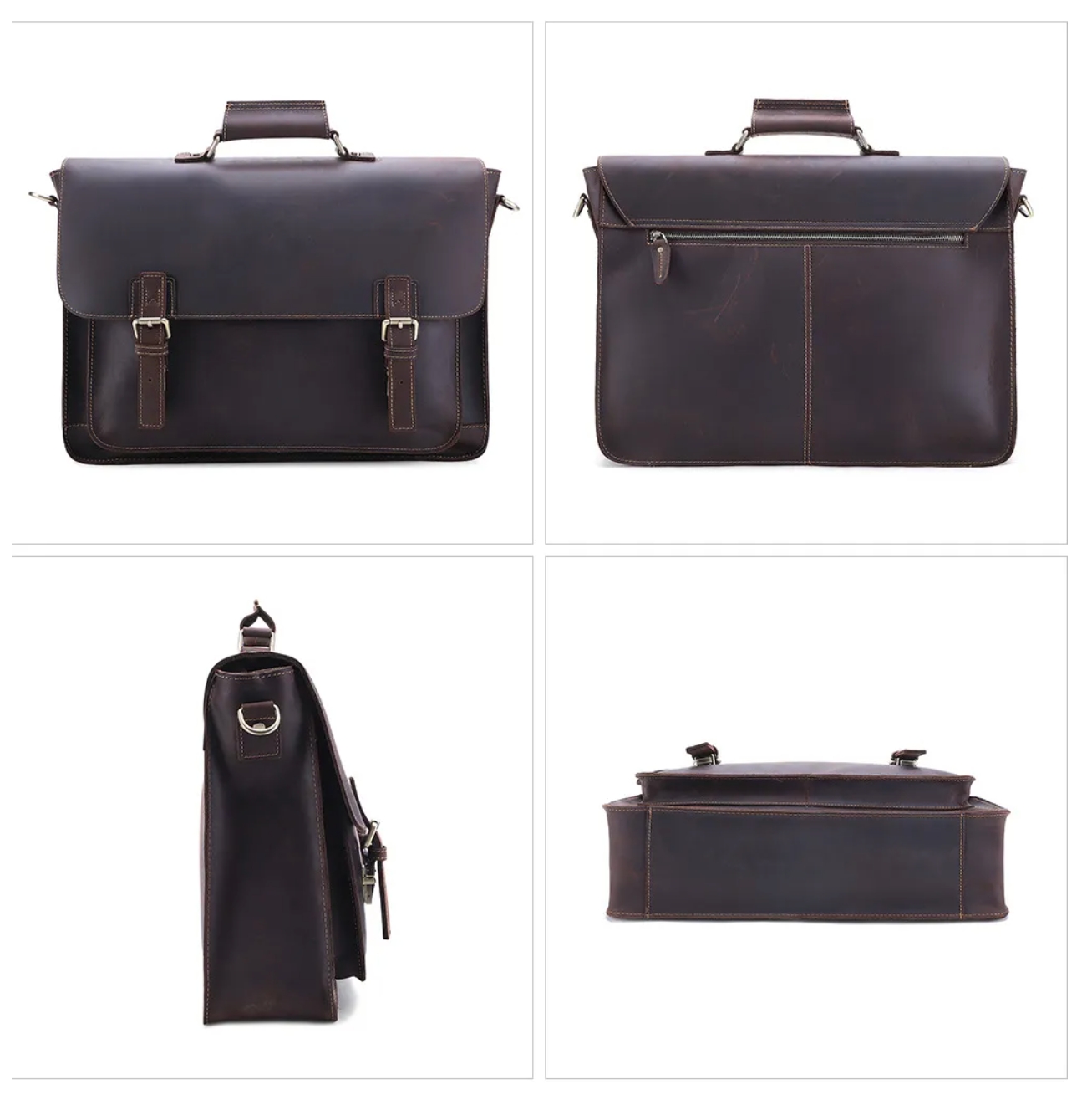 17インチ牛革の男性のブリーフケース