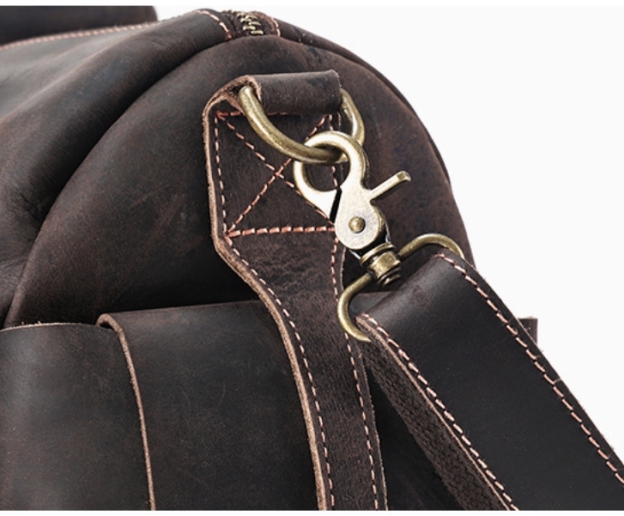 行李包大容量批发疯马皮男包旅行包男款斜挎行李袋真皮手提旅行袋