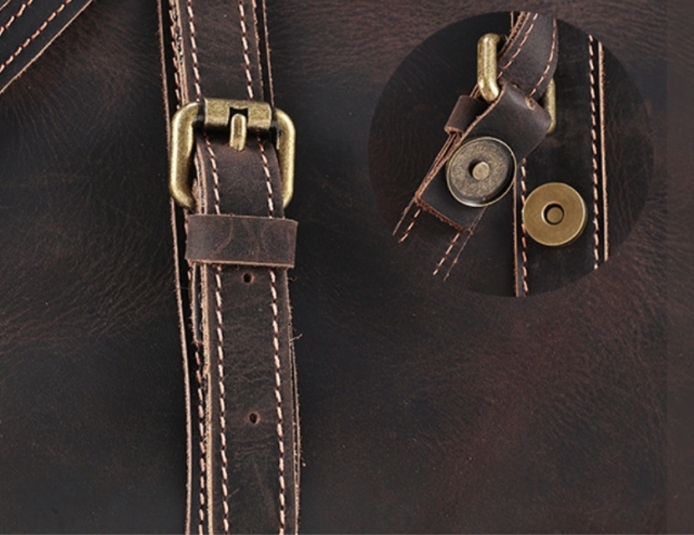 行李包大容量批发疯马皮男包旅行包男款斜挎行李袋真皮手提旅行袋