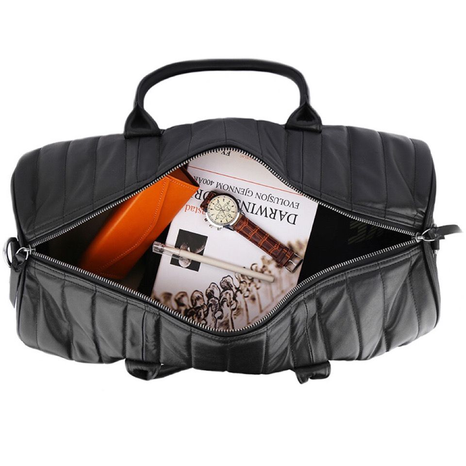 本革ショートトラベルバッグ